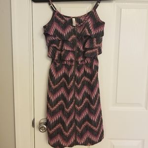 XS patterned zipper dress